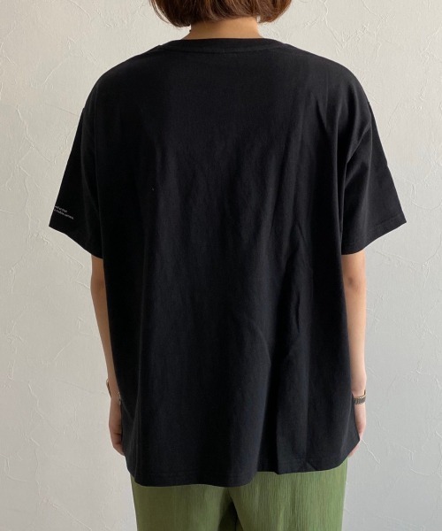PAGEBOY（ページボーイ）の「モードグラフィックTシャツ（Tシャツ/カットソー・レディース・オフホワイト/ブラック・FREE）」の7枚目の写真