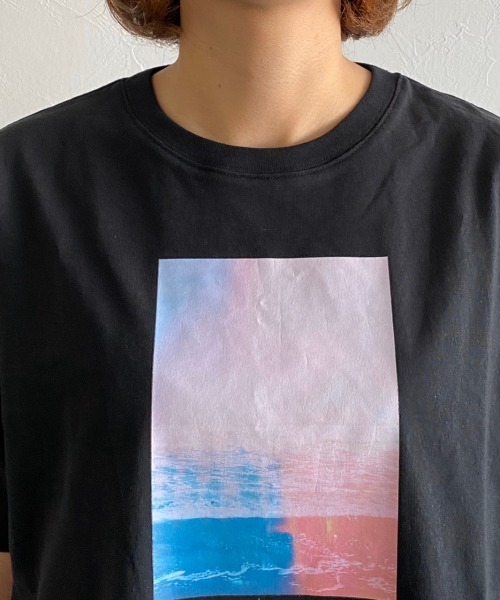 PAGEBOY（ページボーイ）の「モードグラフィックTシャツ（Tシャツ/カットソー・レディース・オフホワイト/ブラック・FREE）」の8枚目の写真