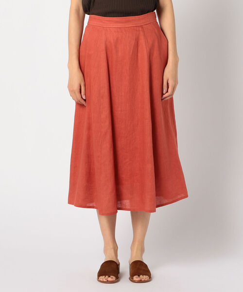 fredy repit(フレディレピ)の「リネンフレアスカート(スカート・レディース・レンガ/アイボリー/オリーブ・36/38)」の5枚目の写真