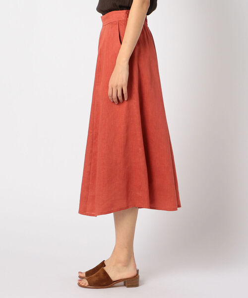 fredy repit(フレディレピ)の「リネンフレアスカート(スカート・レディース・レンガ/アイボリー/オリーブ・36/38)」の6枚目の写真