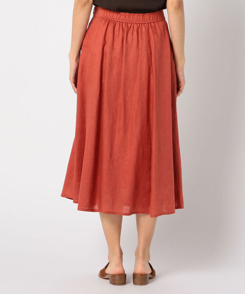 fredy repit(フレディレピ)の「リネンフレアスカート(スカート・レディース・レンガ/アイボリー/オリーブ・36/38)」の7枚目の写真