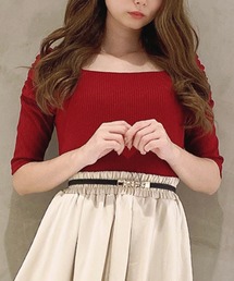 MIIA | パワーショルダーカットプルオーバー(Tシャツ/カットソー)