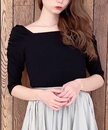 MIIA | パワーショルダーカットプルオーバー(Tシャツ/カットソー)