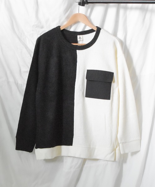 TRAP/U (トラップユー)の「《TRAP/U》ツートン 長袖Tシャツ(Tシャツ/カットソー・レディース・ブラック/ベージュ/オフホワイト・MEDIUM/LARGE)」の3枚目の写真