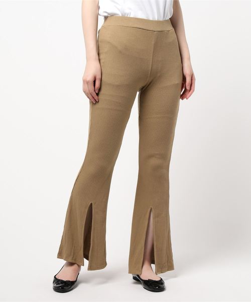 SPIGA(スピーガ)の「フロントスリットベルボトム(その他パンツ・レディース・ブラック/ベージュ/ピンク・FREE)」の11枚目の写真