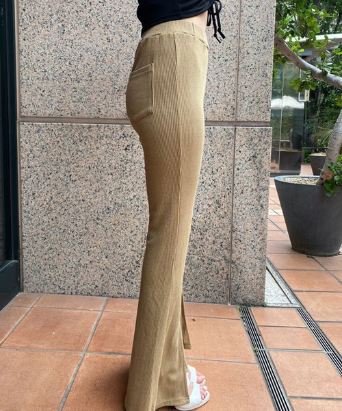 SPIGA(スピーガ)の「フロントスリットベルボトム(その他パンツ・レディース・ブラック/ベージュ/ピンク・FREE)」の6枚目の写真