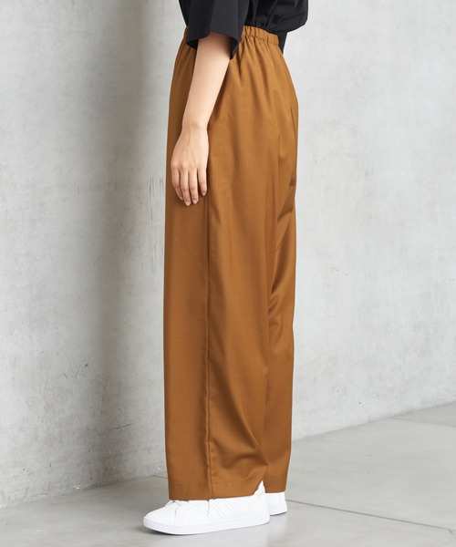 PUAL CE CIN（ピュアルセシン）の「ゆるっとボトム新型ワイド（その他パンツ・レディース・オリーブ/ベージュ/ブラック/チャコール・FREE）」の11枚目の写真