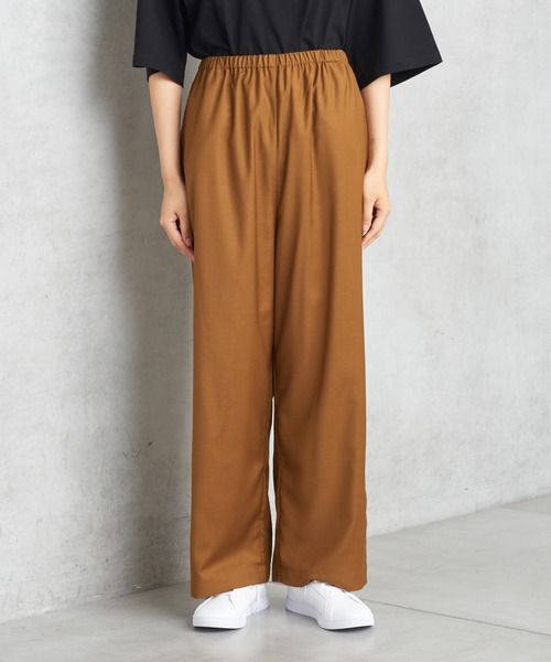PUAL CE CIN（ピュアルセシン）の「ゆるっとボトム新型ワイド（その他パンツ・レディース・オリーブ/ベージュ/ブラック/チャコール・FREE）」の12枚目の写真