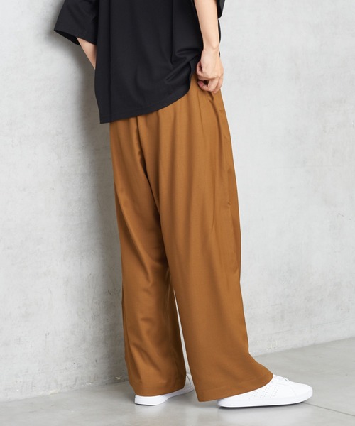 PUAL CE CIN（ピュアルセシン）の「ゆるっとボトム新型ワイド（その他パンツ・レディース・オリーブ/ベージュ/ブラック/チャコール・FREE）」の17枚目の写真