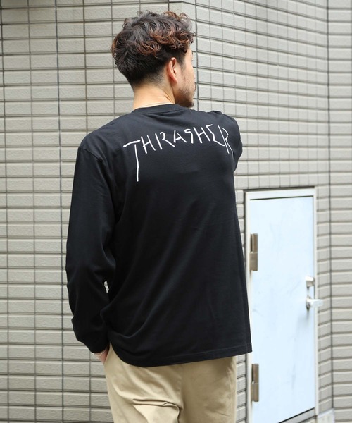 BACKLASH直営限定ロゴカットソー/バックラッシュロンTレザーライダース長袖 ruckruck_hw2h764309