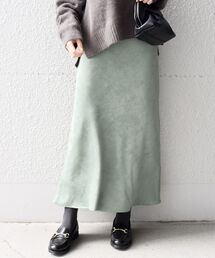 SHIPS（シップス）の「〈手洗い可能〉カラーフェイクスエードスカート（スカート）」