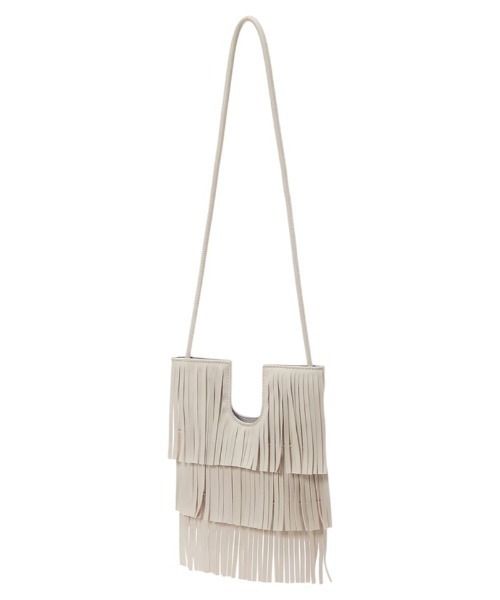 fifth（フィフス）の「フリンジショルダーバッグ（ショルダーバッグ・レディース・ブラック/アイボリー・FREE）」の3枚目の写真