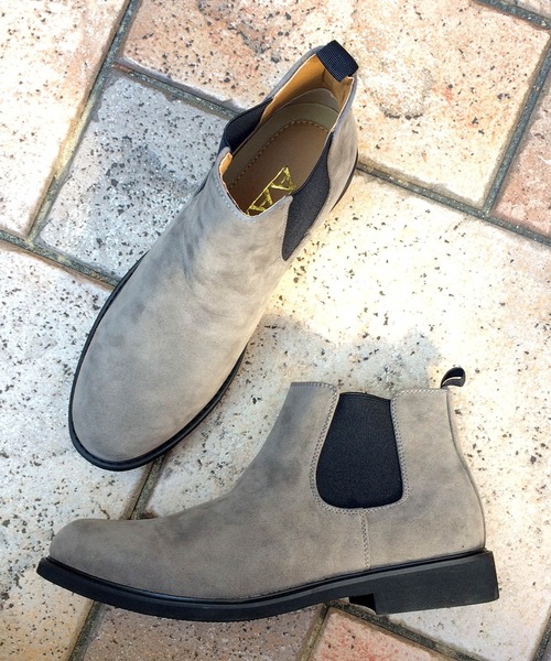 AAA+（サンエープラス）の「AAA+ / 軽量ソールスエードサイドゴアブーツ(2351)（ブーツ・メンズ・ブラック/ダークブラウン/ベージュ/ネイビー/ブラウン/グレー・44/41/42/43/40）」の2枚目の写真