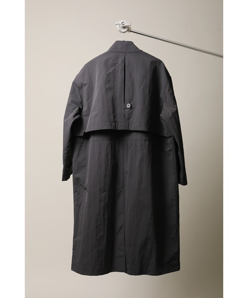 CREARE -LINO-（クレアーレリノ）の「スタンド衿オーバーサイズレイヤードコート（ステンカラーコート・メンズ・ブラック/オフホワイト/カーキ・M/L）」の20枚目の写真