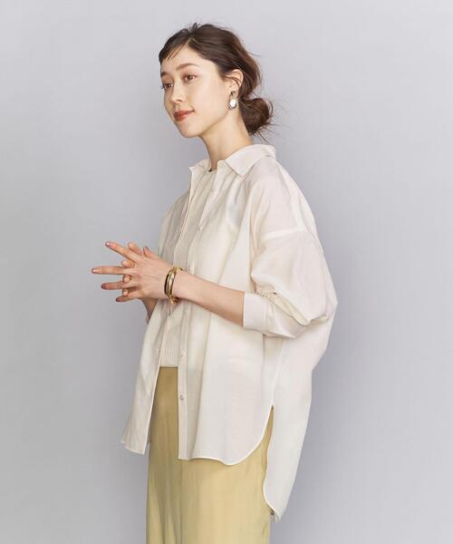 BEAUTY&YOUTH UNITED ARROWS(ビューティーアンドユースユナイテッドアローズ)の「BY ドルマンスリーブシャツ(シャツ/ブラウス・レディース・オフホワイト/シャーベット/ネイビー・FREE)」の18枚目の写真