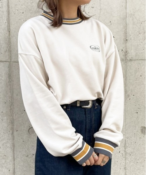 apres jour（アプレジュール）の「カラーリブスウェット【ZOZOTOWN限定アイテム】（スウェット・レディース・ブラック/その他/アイボリー・フリー/X-LARGE）」の6枚目の写真