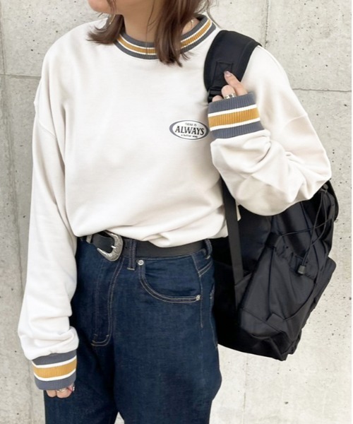 apres jour（アプレジュール）の「カラーリブスウェット【ZOZOTOWN限定アイテム】（スウェット・レディース・ブラック/その他/アイボリー・フリー/X-LARGE）」の8枚目の写真