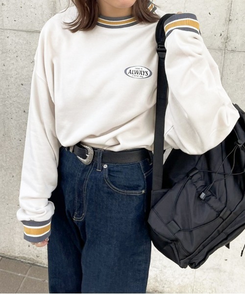 apres jour（アプレジュール）の「カラーリブスウェット【ZOZOTOWN限定アイテム】（スウェット・レディース・ブラック/その他/アイボリー・フリー/X-LARGE）」の9枚目の写真