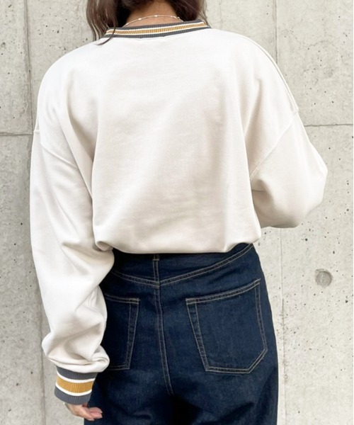 apres jour（アプレジュール）の「カラーリブスウェット【ZOZOTOWN限定アイテム】（スウェット・レディース・ブラック/その他/アイボリー・フリー/X-LARGE）」の10枚目の写真