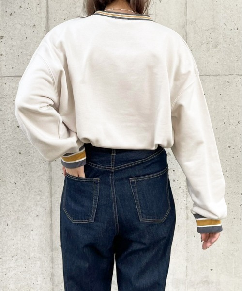 apres jour（アプレジュール）の「カラーリブスウェット【ZOZOTOWN限定アイテム】（スウェット・レディース・ブラック/その他/アイボリー・フリー/X-LARGE）」の11枚目の写真