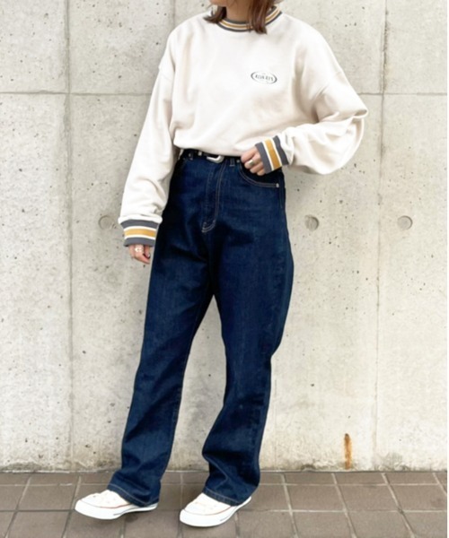 apres jour（アプレジュール）の「カラーリブスウェット【ZOZOTOWN限定アイテム】（スウェット・レディース・ブラック/その他/アイボリー・フリー/X-LARGE）」の13枚目の写真