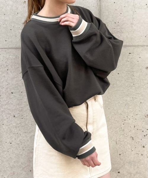 apres jour（アプレジュール）の「カラーリブスウェット【ZOZOTOWN限定アイテム】（スウェット・レディース・ブラック/その他/アイボリー・フリー/X-LARGE）」の17枚目の写真