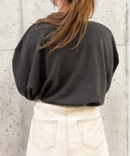 apres jour（アプレジュール）の「カラーリブスウェット【ZOZOTOWN限定アイテム】（スウェット・レディース・ブラック/その他/アイボリー・フリー/X-LARGE）」の19枚目の写真