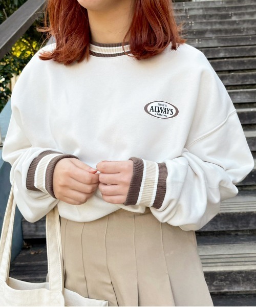 apres jour（アプレジュール）の「カラーリブスウェット【ZOZOTOWN限定アイテム】（スウェット・レディース・ブラック/その他/アイボリー・フリー/X-LARGE）」の22枚目の写真