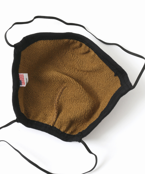 JOURNAL STANDARD（ジャーナルスタンダード）の「【LA APPAREL / ロサンゼルスアパレル】Brass/Black マスク（マスク・メンズ・ブラウン・FREE）」の2枚目の写真