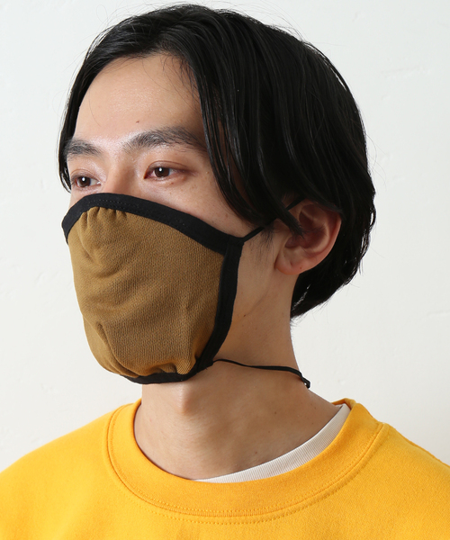 JOURNAL STANDARD（ジャーナルスタンダード）の「【LA APPAREL / ロサンゼルスアパレル】Brass/Black マスク（マスク・メンズ・ブラウン・FREE）」の6枚目の写真