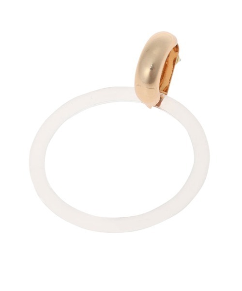 fifth(フィフス)の「アクリルサークルピアス(ピアス(両耳用)・レディース・ゴールド・FREE)」の3枚目の写真