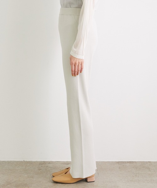 ROPE' PICNIC(ロペピクニック)の「【UVカット】【セットアップ対応】リブスリットニットパンツ(その他パンツ・レディース・ブラック/マスタード/グレー系その他・38/36)」の8枚目の写真