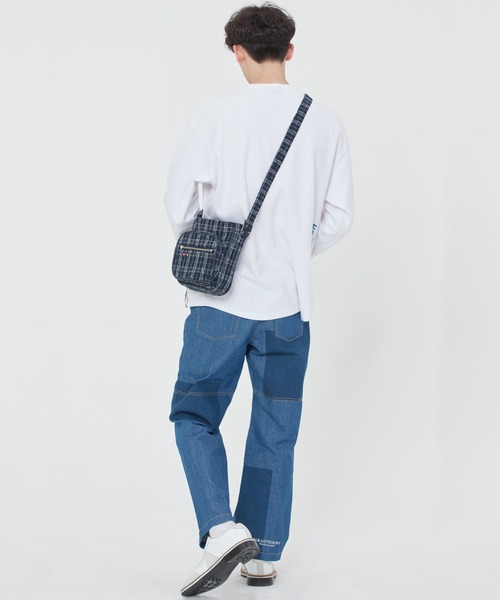 ROMANTIC CROWN（ロマンティッククラウン）の「【ROMANTIC CROWN】TWEED SLING BAG / ロマンティッククラウン ツイード スリング ショルダー バッグ（ショルダーバッグ・メンズ・オートミール/ネイビー・FREE）」の22枚目の写真