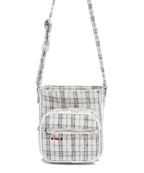 ROMANTIC CROWN（ロマンティッククラウン）の「【ROMANTIC CROWN】TWEED SLING BAG / ロマンティッククラウン ツイード スリング ショルダー バッグ（ショルダーバッグ・メンズ・オートミール/ネイビー・FREE）」の8枚目の写真