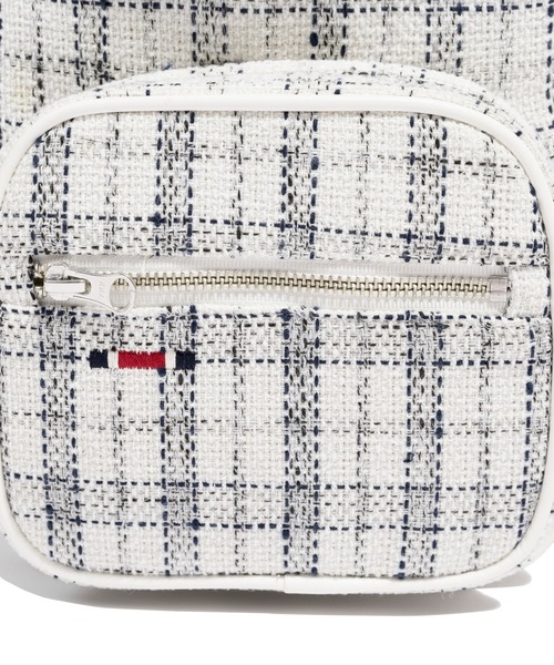 ROMANTIC CROWN（ロマンティッククラウン）の「【ROMANTIC CROWN】TWEED SLING BAG / ロマンティッククラウン ツイード スリング ショルダー バッグ（ショルダーバッグ・メンズ・オートミール/ネイビー・FREE）」の12枚目の写真