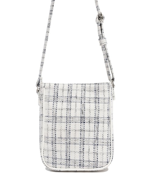 ROMANTIC CROWN（ロマンティッククラウン）の「【ROMANTIC CROWN】TWEED SLING BAG / ロマンティッククラウン ツイード スリング ショルダー バッグ（ショルダーバッグ・メンズ・オートミール/ネイビー・FREE）」の10枚目の写真