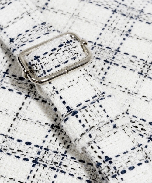 ROMANTIC CROWN（ロマンティッククラウン）の「【ROMANTIC CROWN】TWEED SLING BAG / ロマンティッククラウン ツイード スリング ショルダー バッグ（ショルダーバッグ・メンズ・オートミール/ネイビー・FREE）」の14枚目の写真