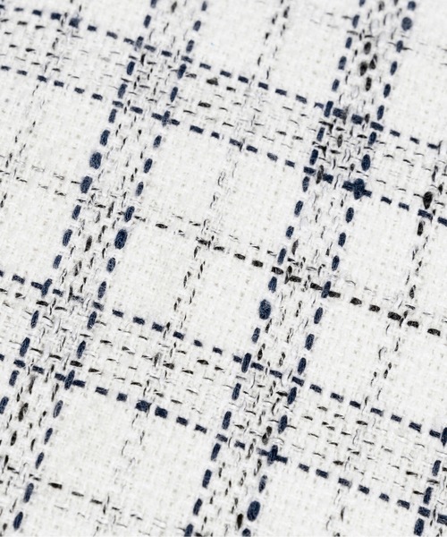 ROMANTIC CROWN（ロマンティッククラウン）の「【ROMANTIC CROWN】TWEED SLING BAG / ロマンティッククラウン ツイード スリング ショルダー バッグ（ショルダーバッグ・メンズ・オートミール/ネイビー・FREE）」の15枚目の写真