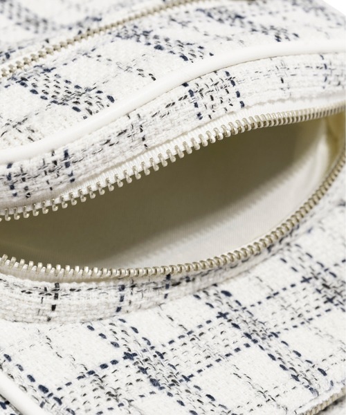 ROMANTIC CROWN（ロマンティッククラウン）の「【ROMANTIC CROWN】TWEED SLING BAG / ロマンティッククラウン ツイード スリング ショルダー バッグ（ショルダーバッグ・メンズ・オートミール/ネイビー・FREE）」の17枚目の写真