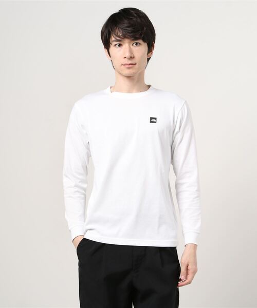 THE NORTH FACE(ザノースフェイス)の「ザ ノース フェイス THE NORTH FACE L/S Small Box Logo Tee(ロングスリーブスモールボックスロゴティー)(Tシャツ/カットソー・メンズ・グレー/ホワイト/ネイビー/ブラック・L/LL/S/M)」の2枚目の写真