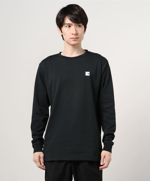 THE NORTH FACE(ザノースフェイス)の「ザ ノース フェイス THE NORTH FACE L/S Small Box Logo Tee(ロングスリーブスモールボックスロゴティー)(Tシャツ/カットソー・メンズ・グレー/ホワイト/ネイビー/ブラック・L/LL/S/M)」の3枚目の写真