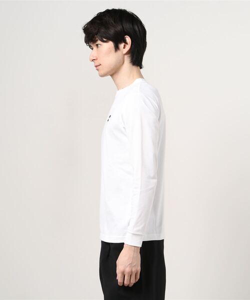 THE NORTH FACE(ザノースフェイス)の「ザ ノース フェイス THE NORTH FACE L/S Small Box Logo Tee(ロングスリーブスモールボックスロゴティー)(Tシャツ/カットソー・メンズ・グレー/ホワイト/ネイビー/ブラック・L/LL/S/M)」の5枚目の写真