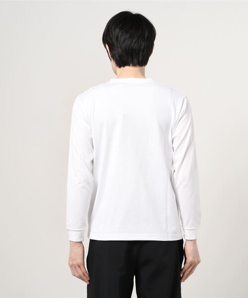 THE NORTH FACE(ザノースフェイス)の「ザ ノース フェイス THE NORTH FACE L/S Small Box Logo Tee(ロングスリーブスモールボックスロゴティー)(Tシャツ/カットソー・メンズ・グレー/ホワイト/ネイビー/ブラック・L/LL/S/M)」の6枚目の写真