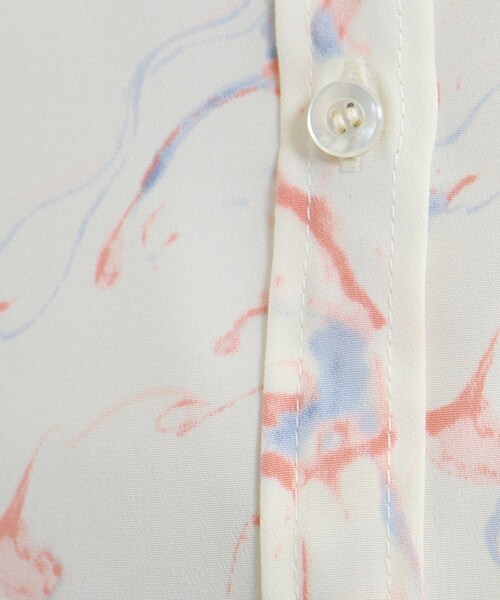 JET（ジェット）の「◆【ウォッシャブル】マーブルスタンドカラーシャツ（シャツ/ブラウス・レディース・ピンク系その他/ベージュ系・04）」の10枚目の写真
