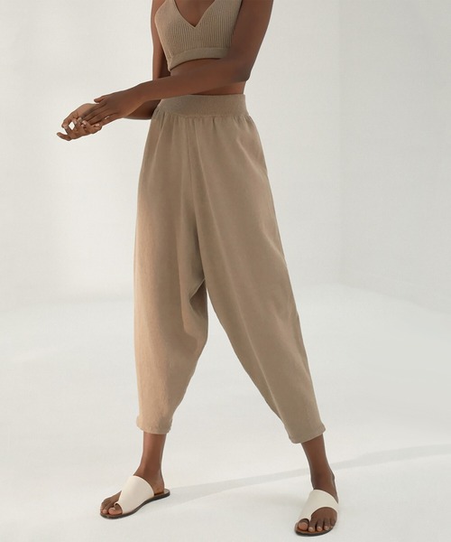 Bshop（ビショップ）の「【MONICA CORDERA】ニットパンツ GREIGE WOMEN