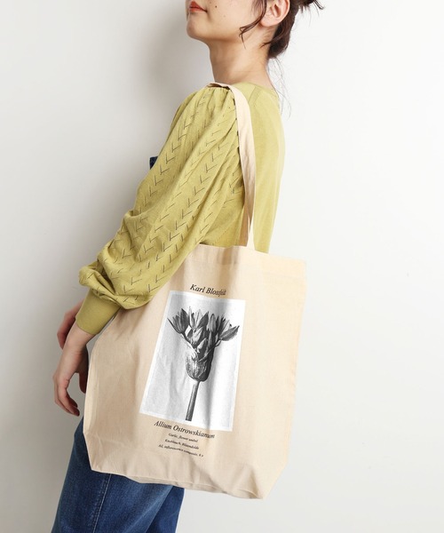 SLOBE IENA（スローブイエナ）の「【Karl Blossfeldt/カールブロスフェルト】SLOBE別注 トートバッグ◆（トートバッグ・レディース・ホワイト/ホワイト系その他/ホワイト系その他2・FREE）」の22枚目の写真