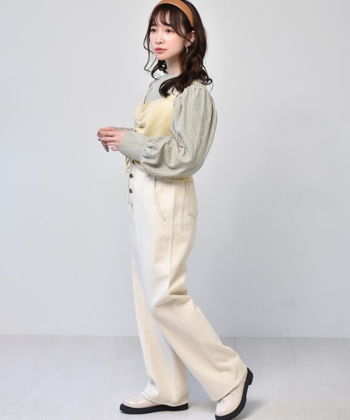 ems excite（エムズエキサイト）の「【セットアイテム】シャーリングニットビスチェSET（その他トップス・レディース・ブルー/アイボリー/イエロー・FREE）」の11枚目の写真