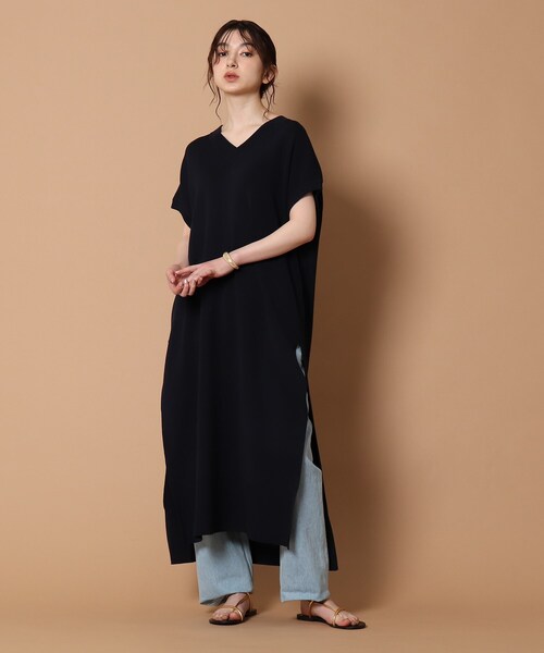 Dressterior ドレステリア のファッション ワンピース ドレス ワンピース ダブルジャカードニットジレワンピース ワンピース 交換無料即納 ワンピース