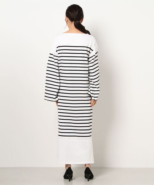 yuw（ユウ）の「パネルボーダーワンピース　943451（ワンピース・レディース・オレンジ系その他/ホワイト系その他/ブルー系その他・FREE）」の13枚目の写真