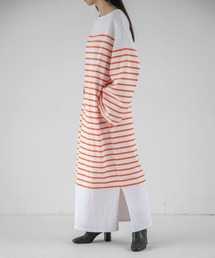 yuw | パネルボーダーワンピース　943451(ワンピース)